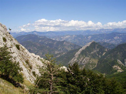 Uitzicht over de Vercors.